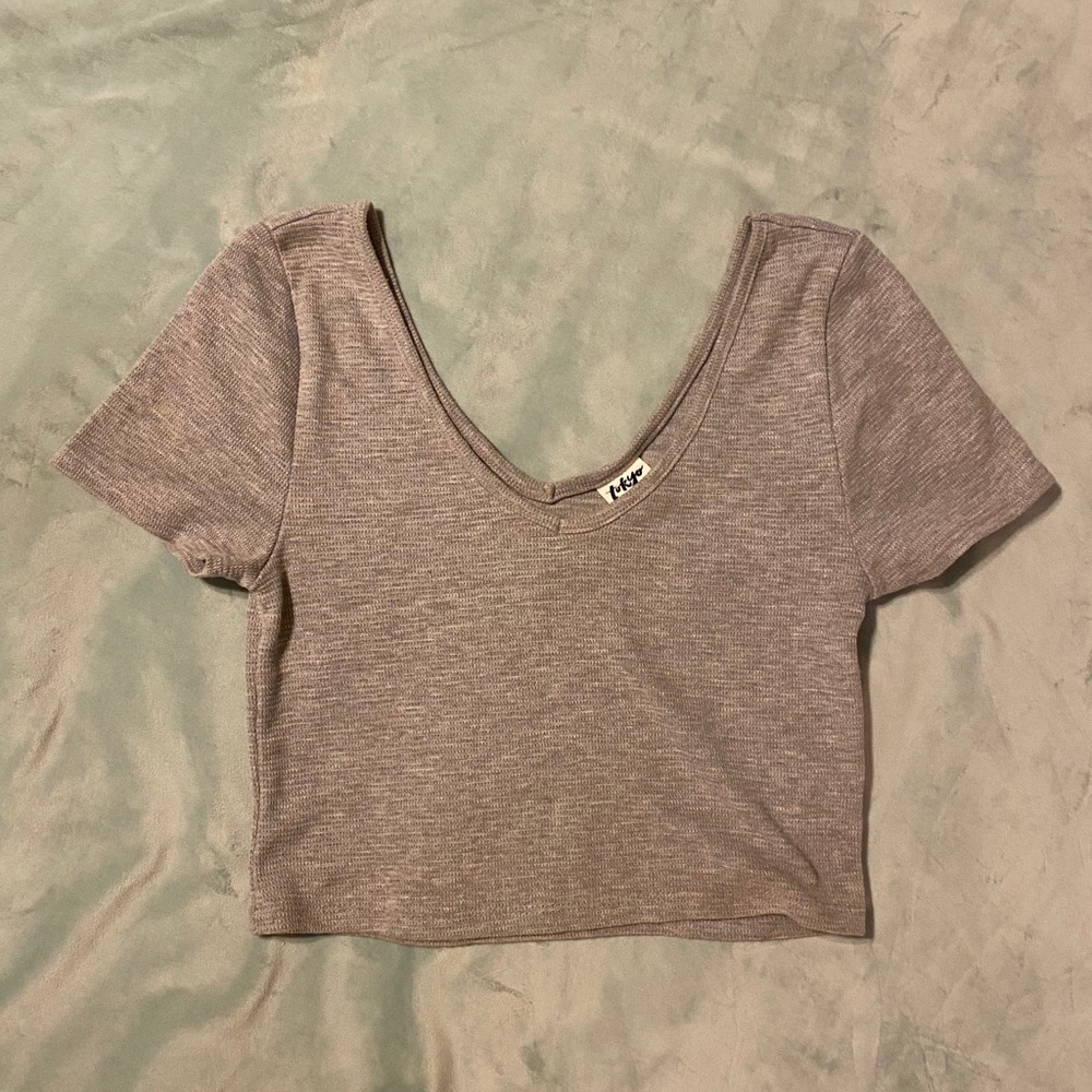 Tokyo Darling Grey Crop Top